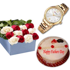 (03) Cake W/ Watch & Flowers