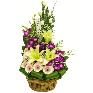 (002) Love & Care Flower Basket
