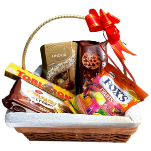 Premium Lindt & Chocolate Treat Basket