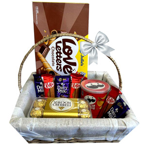 Golden Treats Chocolate & Snack Gift Basket