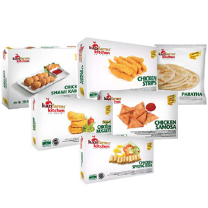 Kazi farms  frozen snack package