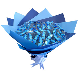 Butterfly bouquet (Blue)
