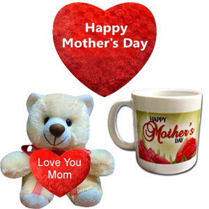 Mother's Day Mug, Pillow & Bear