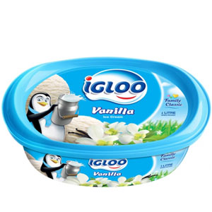 (23) IGLOO Vanilla Ice cream 1/2 Liter