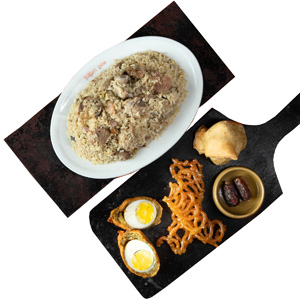 (00002) Sultan Dines Half Mutton Tehari Iftar Combo