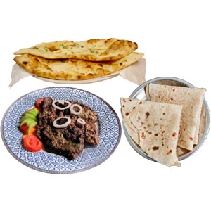 (27) Dostor Khana Beef Chaap W/ Naan & paratha for 2 person