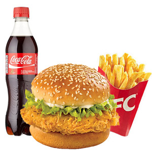 (04)KFC- Zinger Burger Combo