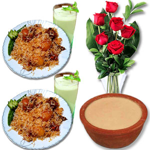 (05) Fakruddin Kacchi Biriyani W/ Doi & Red Roses