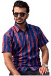 Short sleeve stripe cotton Shirt 