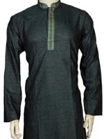 Panjabi-Cotton Karchupi work 