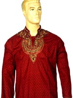 Panjabi- Cotton Karchupi Work