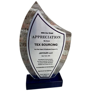 Crystal Glass Plaque