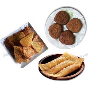 Pakon Pitha W/ Rosh kodom pitha & pati shapta Pitha