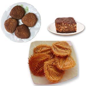 Rosh kodom Pitha W/ Bibi khana pitha & Nakshi Pitha