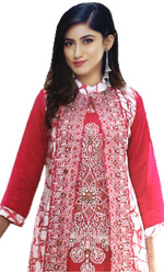 Jorjet & lilen combination Salwar Kameez