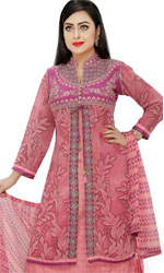 Jorjet & Cotton combination Salwar Kameez