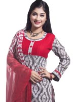 Half Silk Salwar Kameez