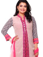 Jorget & lilen combination Salwar Kameez