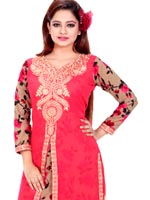 Jorget & lilen combination Salwar Kameez