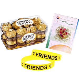 Chocolate W/ Friendship band & Card