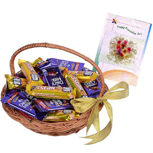 (56) Chocolate basket & Card